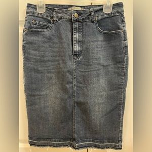 Main Street exchange denim skirt